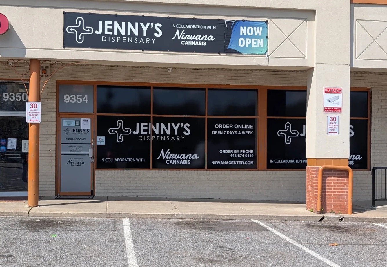 Jenny's Dispensary storefront in Lanham, Maryland